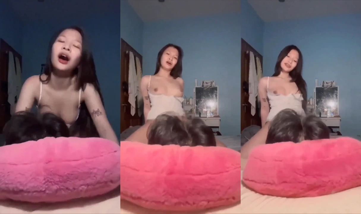 คลิปหลุด ทางบ้าน สาวสวยให้แฟนดูดดนมก่อนขึ้นขย่มควยเน้นๆ โยกควยลีลาเด็ดๆ เย็ดกันอย่างมันส์